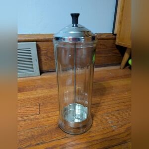 Vintage King Research Inc Barber Disinfectant Jar Or Straw Holder